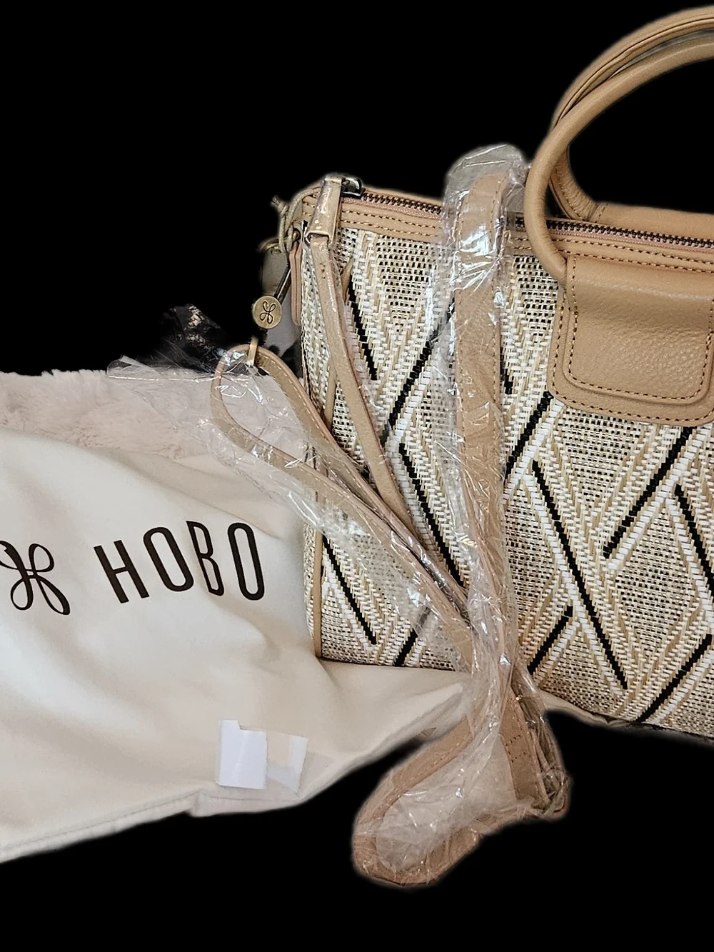 HOBO✨️Sheila Woven Satchel Top-Handle Bag